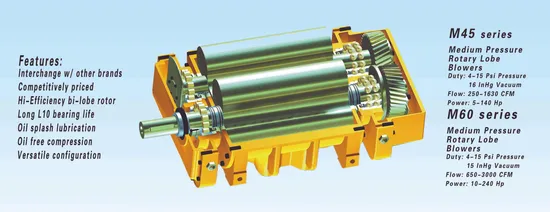 Positive Displacement Rotary Roots Blower (MB6010)